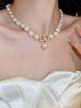 Imitation Pearl Dainty Necklace Necklaces Accessories by migunica