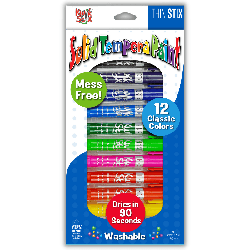 Thin Stix, Set of 12 Classic Colors by The Pencil Grip, Inc. - Vysn