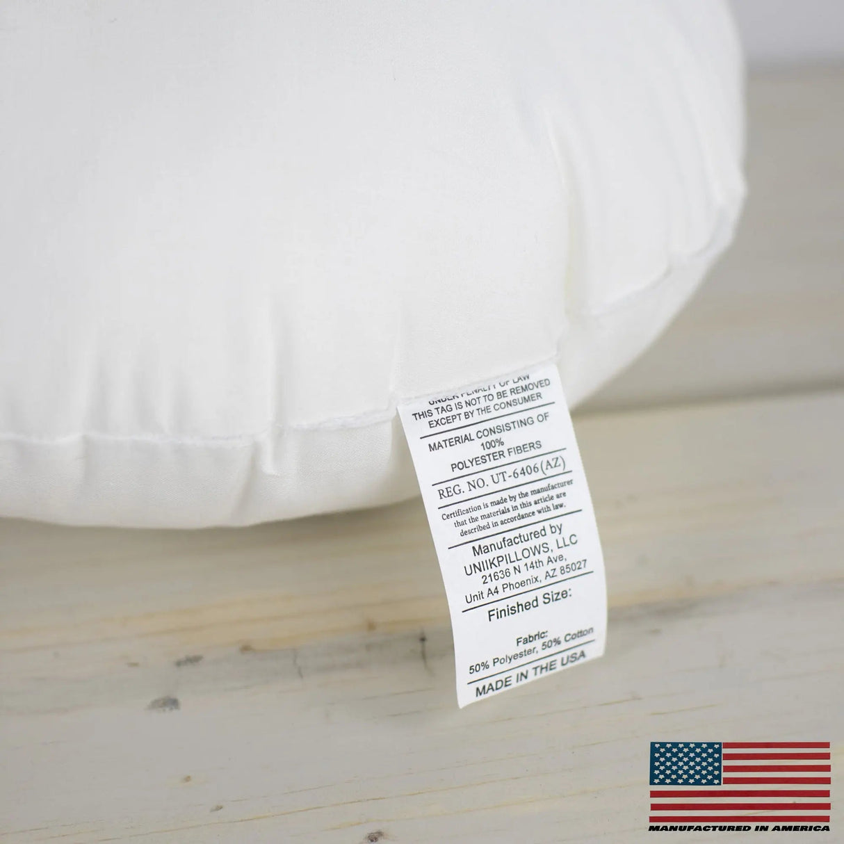 13" | Round Angel Hair Insert | Indoor Outdoor Down Alternative Hypoallergenic Pillow Insert | Quality Insert | Premium Insert by UniikPillows