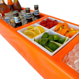 REVO Party Barge Cooler| Orange Burst | Insulated Beverage Tub by REVO COOLERS, LLC