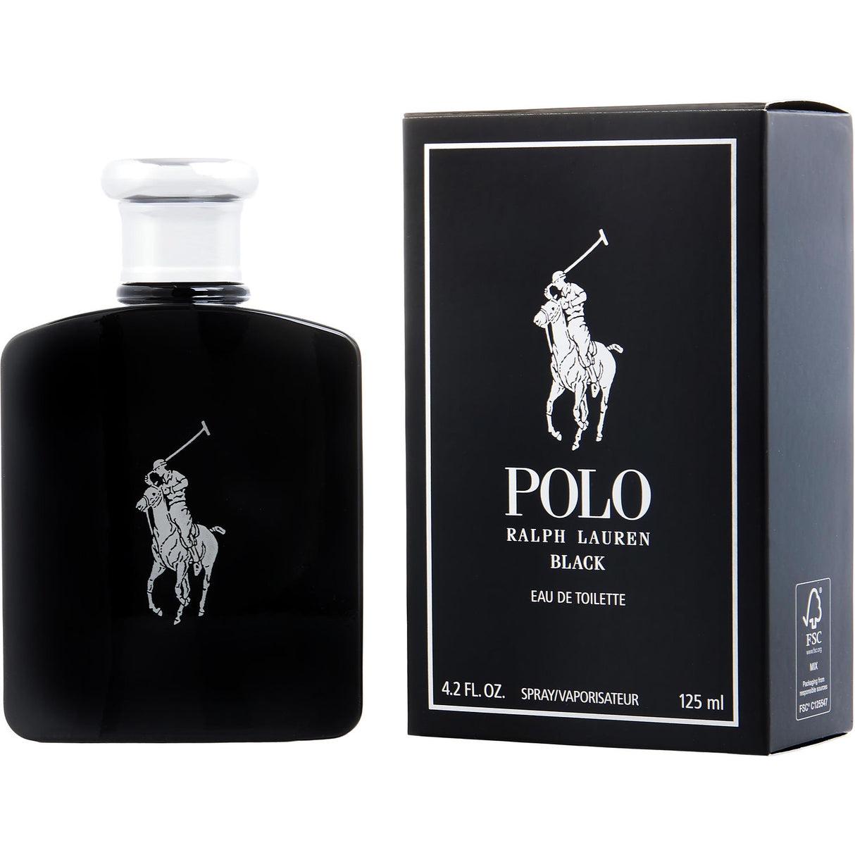 POLO BLACK by Ralph Lauren - EDT SPRAY 4.2 OZ - Men