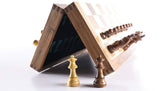 14" Folding Chess Box and Set by Chess House