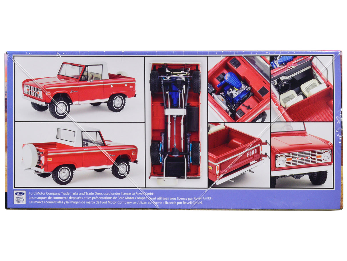 Level 5 Model Kit Ford Bronco Half Cab 1/25 Scale Model by Revell