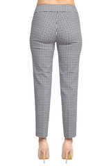 Counterparts Banded Waist Printed Pencil Cut Pull-on Rayon Pant by Curated Brands