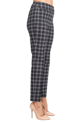 Counterparts Banded Waist Printed Pencil Cut Pull-on Rayon Pant by Curated Brands