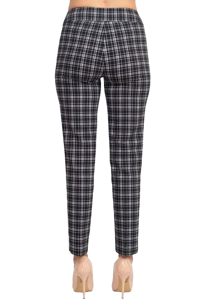 Counterparts Banded Waist Printed Pencil Cut Pull-on Rayon Pant by Curated Brands