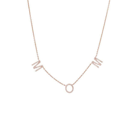 Diamond Pave Mom Necklace 14K by By Adina Eden