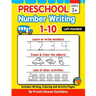 Preschool Number Writing 1 - 10, Left handed kids, Ages 3+: Specially designed Home Learning Book with Writing Practice, Coloring Pages, Activity Work