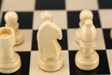 15" Wooden Chess and Checkers Set - Black by Chess House