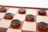 15" Wooden Chess and Checkers Set - Walnut by Chess House