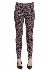 Counterparts Mid Banded Waist Multi Print Ankle Pull On Stretch Rayon Pant by Curated Brands