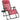Oversize Lounge Chair Patio Heavy Duty Folding Recliner-Dark Red