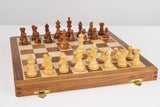 16" Folding Magnetic Wooden Chess Set by Chess House