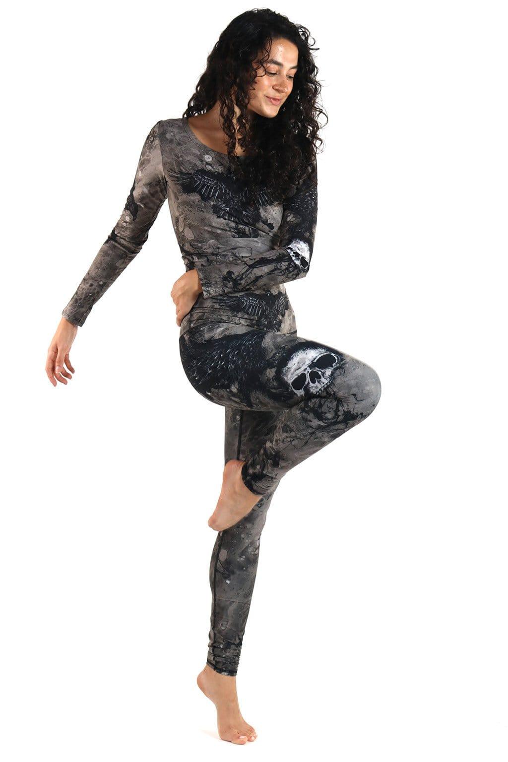 Ballet Barre Long Sleeve in The Raven by Yoga Democracy - Vysn