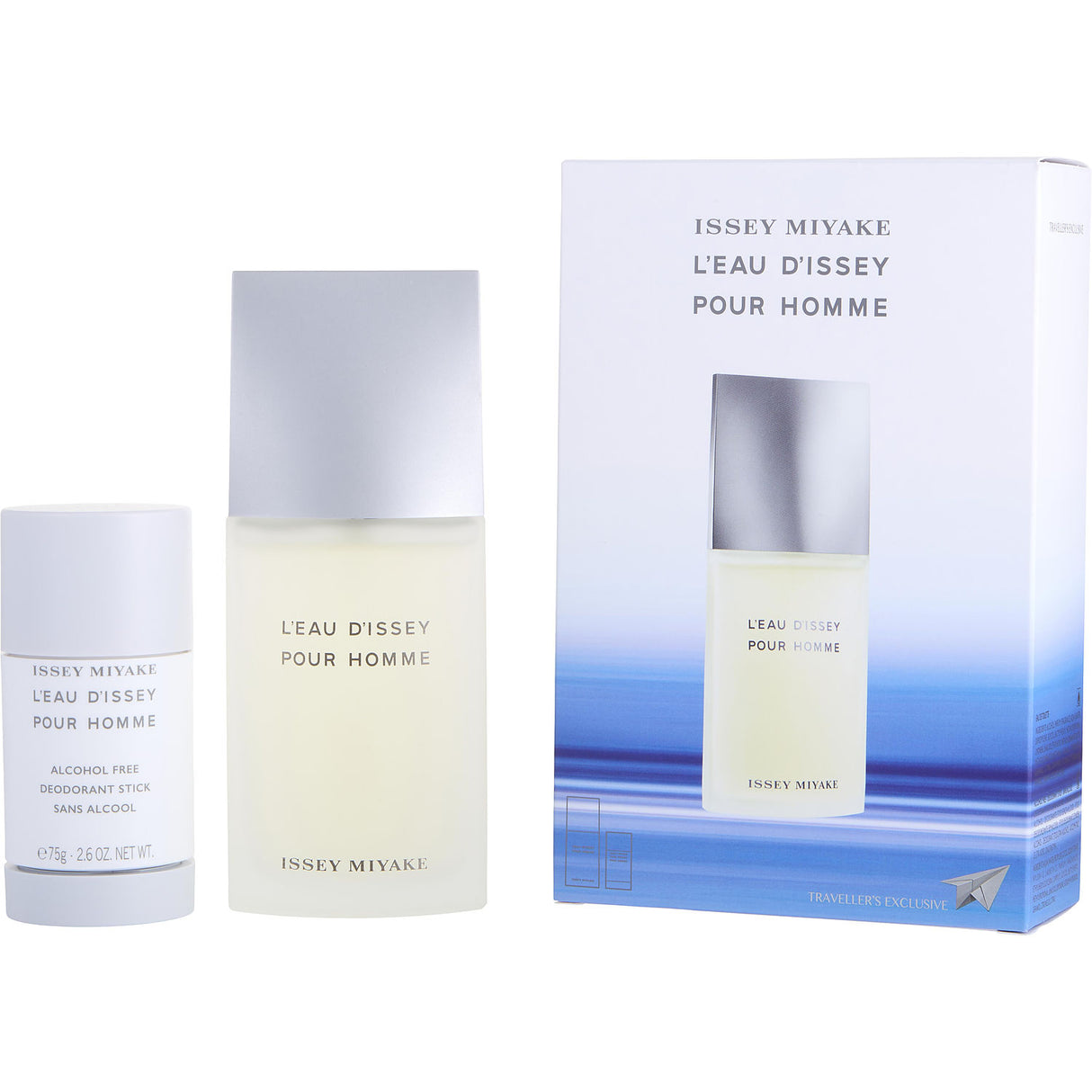 L'EAU D'ISSEY by Issey Miyake - EDT SPRAY 2.5 OZ & ALCOHOL FREE DEODORANT STICK 2.6 OZ - Men