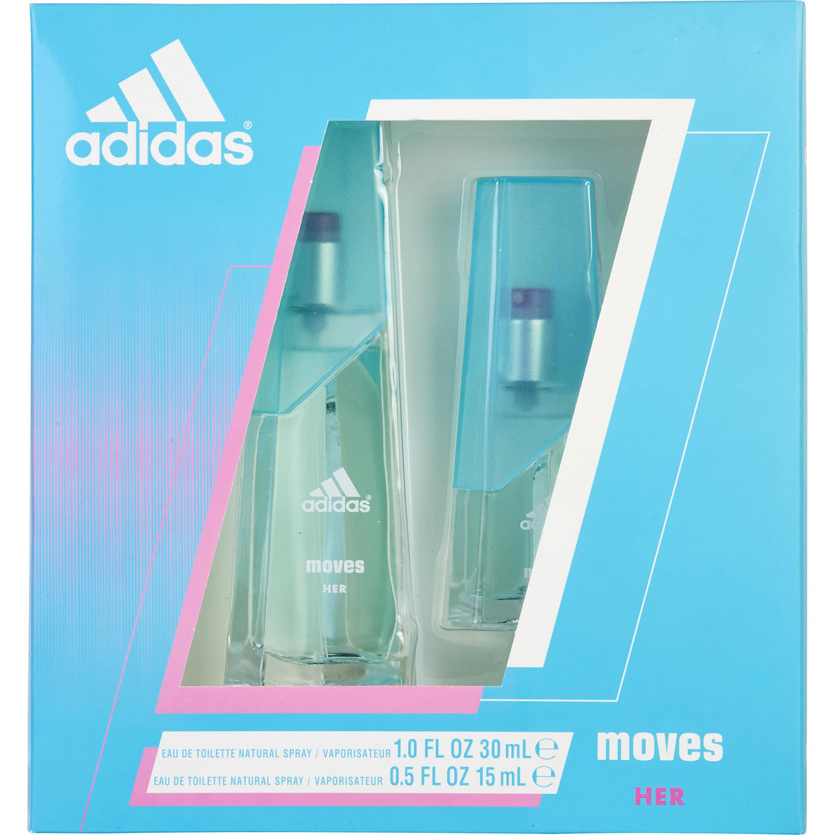 ADIDAS MOVES by Adidas - EDT SPRAY 1 OZ & EDT SPRAY 0.5 OZ - Women