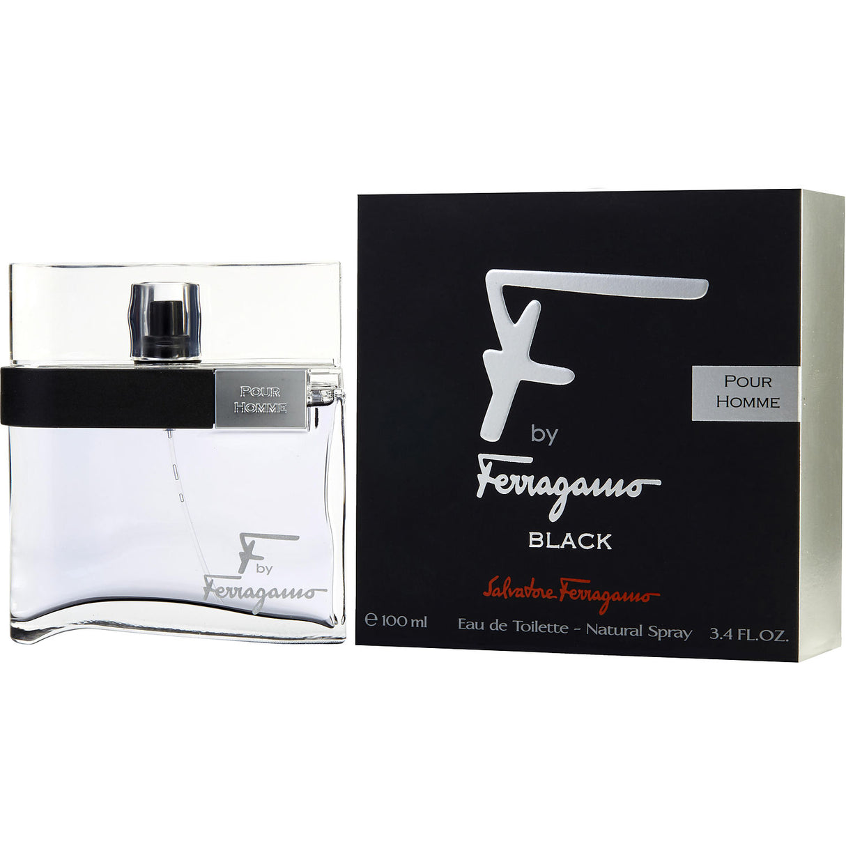 F BY FERRAGAMO POUR HOMME BLACK by Salvatore Ferragamo - EDT SPRAY 3.4 OZ - Men