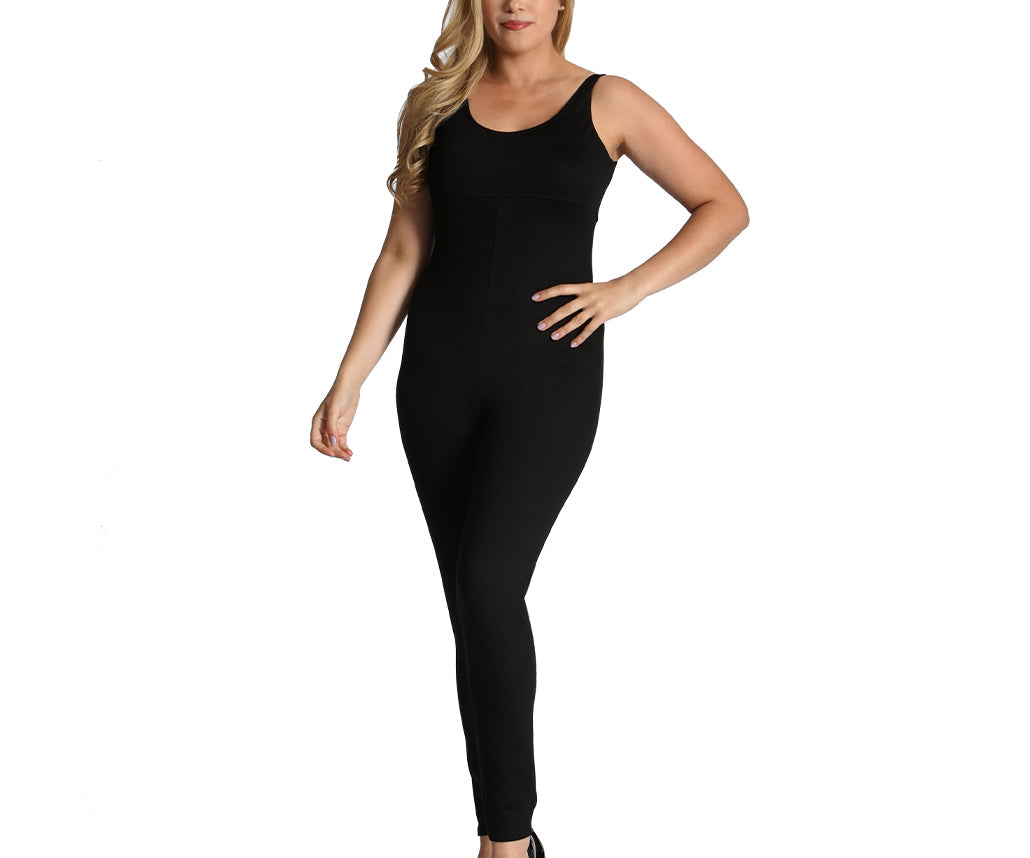 InstantFigure Curvy Pant Bodysuit scoop neck 168231C by InstantFigure INC