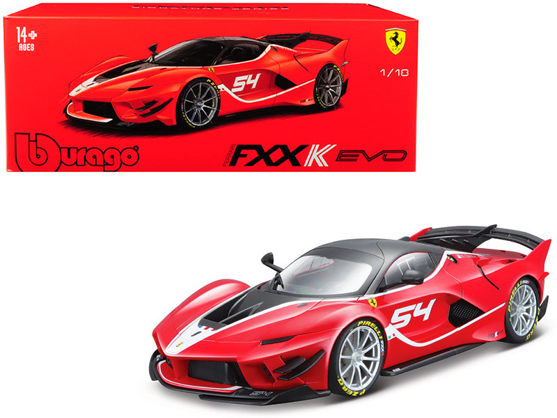 Ferrari FXX K Evo #54 Michael Luzich "Signature Series" 1/18 Diecast Model Car by Bburago