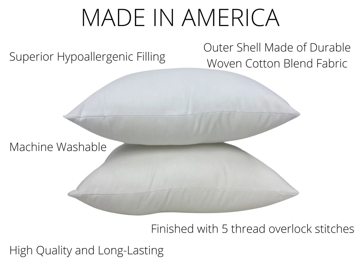 16x24 or 24x16 | Indoor Outdoor Down Alternative Hypoallergenic Polyester Pillow Insert | Quality Insert | Throw Pillow Insert | Pillow Form by UniikPillows