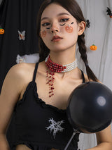 Original Stylish Beads Tasseled Halloween Necklaces Accessories by migunica