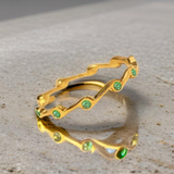 Peridot Birthstone Stacker Ring by The Urban Charm