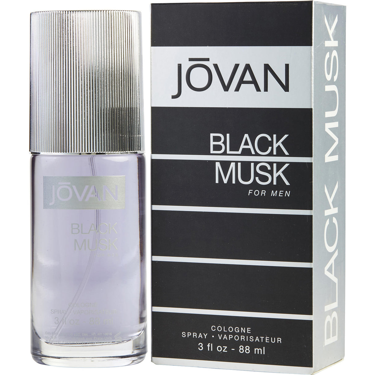 JOVAN BLACK MUSK by Jovan - COLOGNE SPRAY 3 OZ - Men