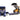 MAN Truck Blue Metallic with Low Loader Trailer and JCB 457 Wheel Loader Yellow 1/87 (HO) Diecast Model by Siku