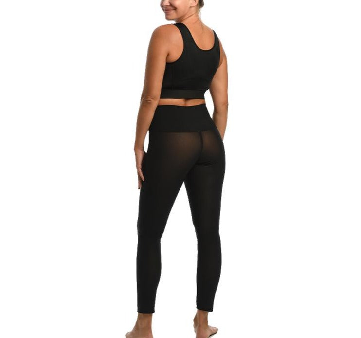 InstantFigure Power MESH Hi-waist leggings-no side seams 180PL028 by InstantFigure INC