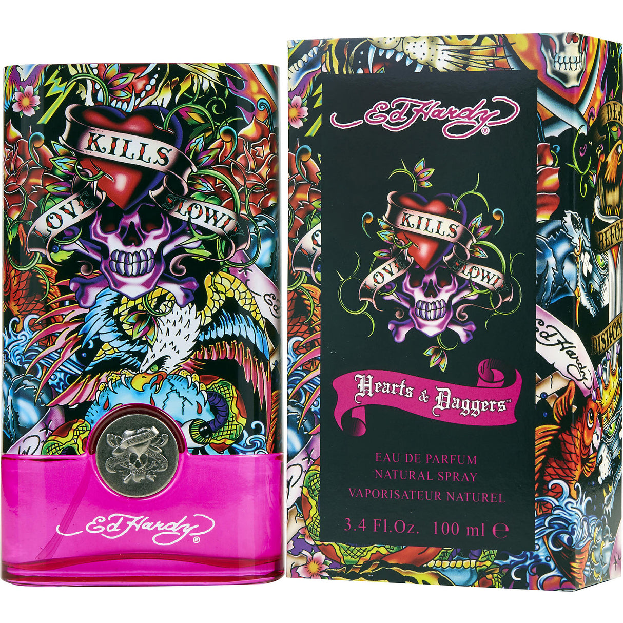 ED HARDY HEARTS & DAGGERS by Christian Audigier - EAU DE PARFUM SPRAY 3.4 OZ - Women