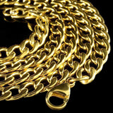 Miami Cuban Link Chain in Yellow Gold by Custom Gold Grillz