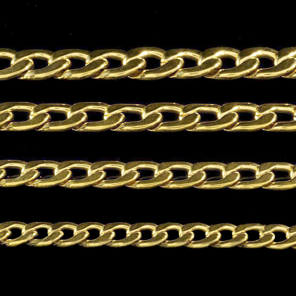 Miami Cuban Link Chain in Yellow Gold by Custom Gold Grillz