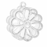 Flower Shaped Acrylic Candy Boxes 24 Pack 2.16"X2.16"X1.18" by Hammont