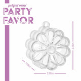 Flower Shaped Acrylic Candy Boxes 24 Pack 2.16"X2.16"X1.18" by Hammont