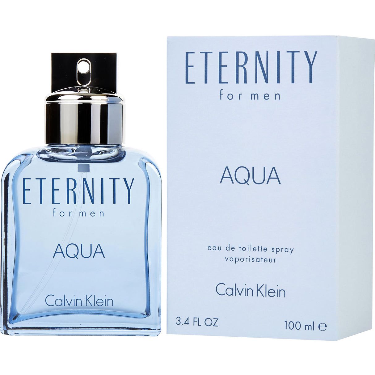 ETERNITY AQUA by Calvin Klein - EDT SPRAY 3.4 OZ - Men