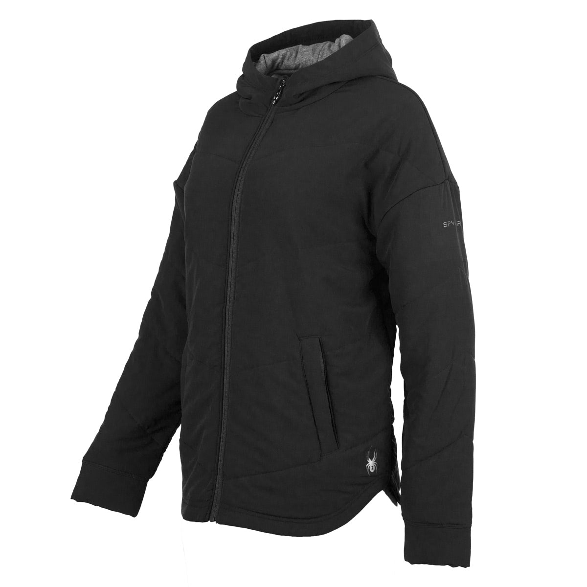 Spyder Women's Stretch Woven Full Zip Hoodie by PROOZY