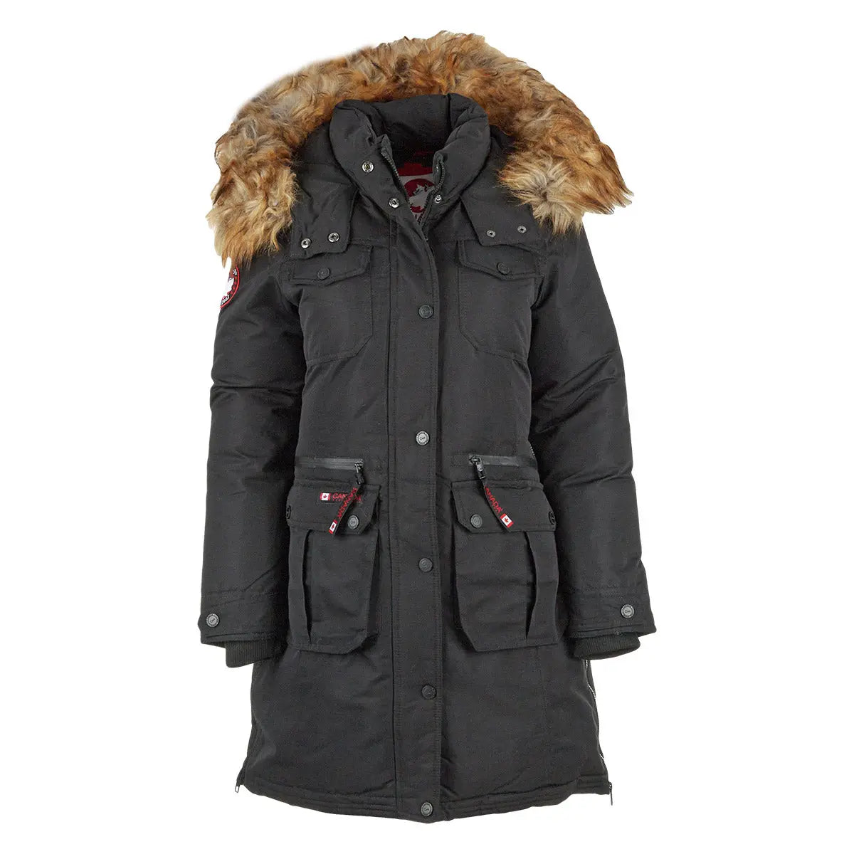 Canada Weather Gear Women's Parka with Faux Fur Trim Hooded by PROOZY