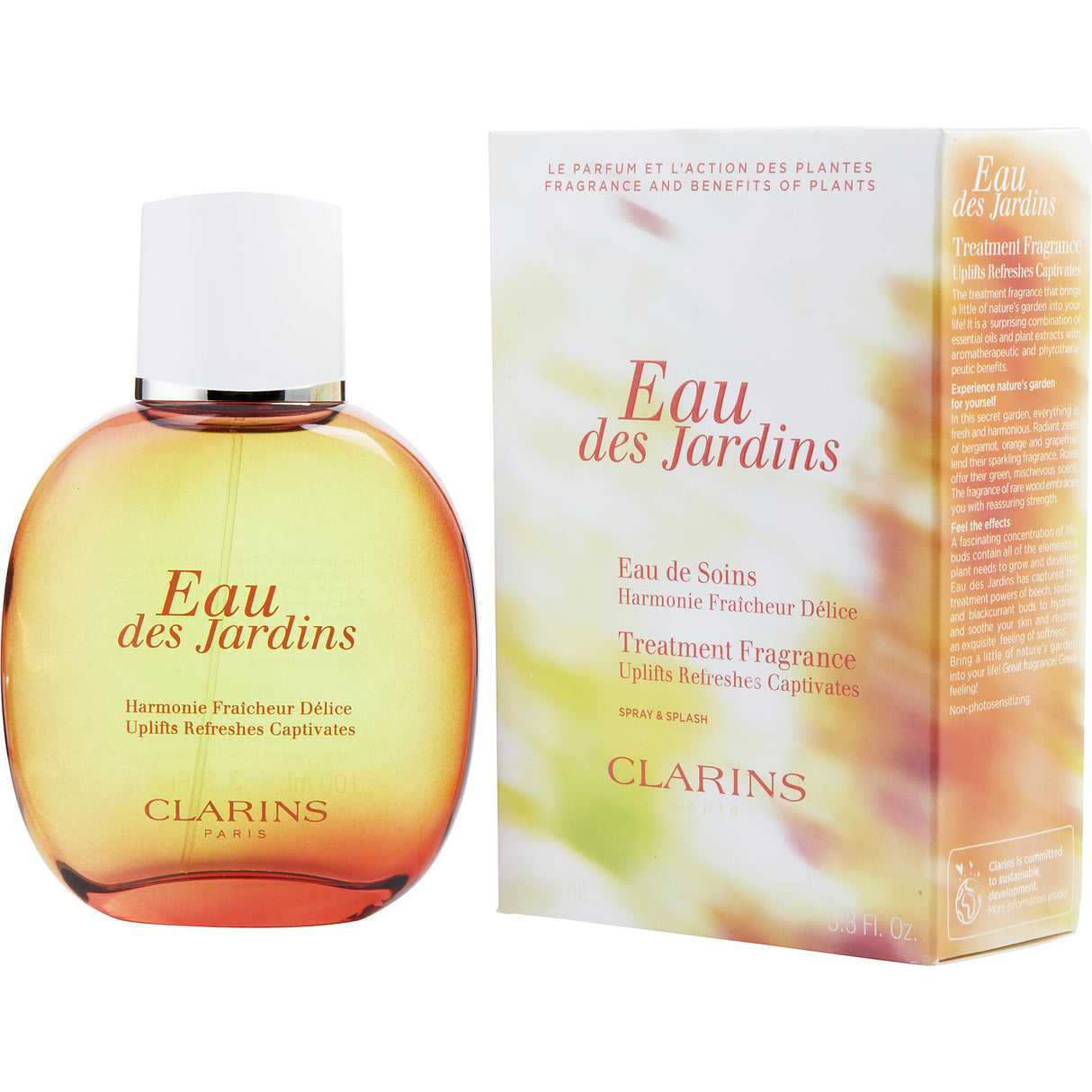 CLARINS EAU DES JARDINS by Clarins - FRAGRANCE SPRAY 3.4 OZ - Women