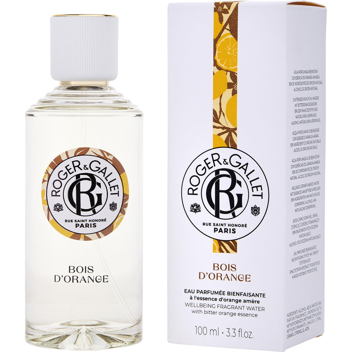 ROGER & GALLET BOIS D'ORANGE by Roger & Gallet - FRESH FRAGRANT WATER SPRAY 3.3 OZ - Men