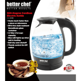 Better Chef 7-Cup Cordless Borosilicate Glass Electric Kettle with LED Light by Jupiter Gear Home