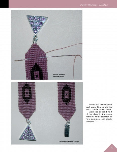 Off-Loom Woven Bead Necklaces by Schiffer Publishing