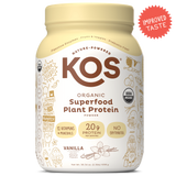 KOS Organic Plant Protein, Vanilla, 28 Servings by KOS.com