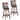 2 Pieces 360 Degree Swivel Wooden Counter Height Bar Stool Set with Cushioned Seat-31 inches