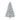 7.5 Ft Hinged Unlit Artificial Silver Tinsel Christmas Tree