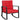 Patio Rattan Rocker Outdoor Glider Rocking Chair Cushion Lawn-Red