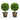 2 Pieces 24 Inch Artificial Boxwood Topiary Ball Tree for House and Office