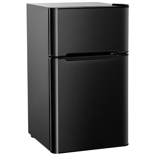 3.2 cu ft. Compact Stainless Steel Refrigerator-Black