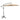 10 Feet Offset Umbrella with 8 Ribs Cantilever and Cross Base-Beige