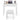 Vanity Makeup Dressing Table Set with Flip Top Mirror and Cushioned Stool-White