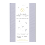 A Complete Childhood History: From Pregnancy to 18 Years Old (Lavender Purple, Linen) by Promptly Journals